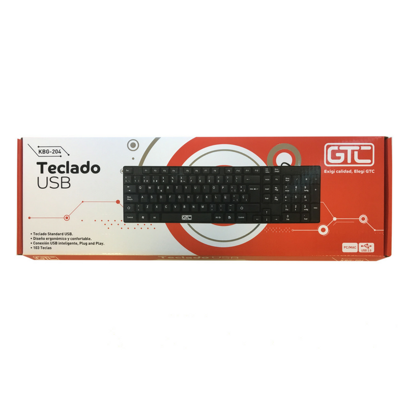 Teclado GTC KBG-204 (USB) Standard